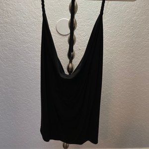 scoop tie neck tank top soft cotton